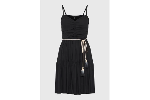 Funky Buddha Φόρεμα Mini Γυναικείο (FBL013-101-13-BLACK)