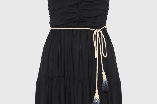 Funky Buddha Φόρεμα Mini Γυναικείο (FBL013-101-13-BLACK)