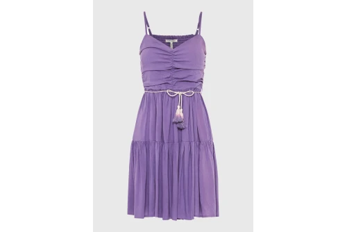 Funky Buddha Φόρεμα Mini Γυναικείο (FBL013-101-13-DUSTY-LAVENDER)