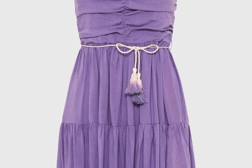 Funky Buddha Φόρεμα Mini Γυναικείο (FBL013-101-13-DUSTY-LAVENDER)