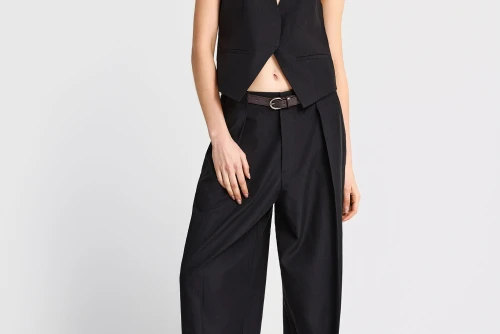 Funky Buddha Γιλέκο Γυναικείο (FBL013-103-01-BLACK)