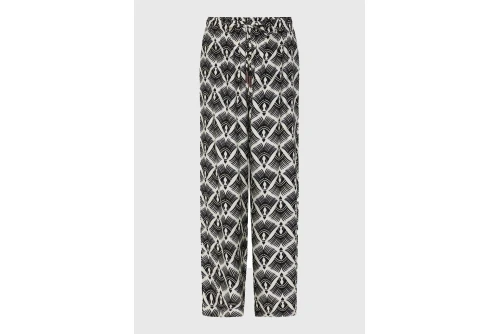 Funky Buddha Wide Leg Παντελόνα Γυναικεία (FBL013-103-02-BLACK)