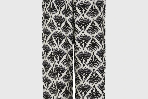 Funky Buddha Wide Leg Παντελόνα Γυναικεία (FBL013-103-02-BLACK)