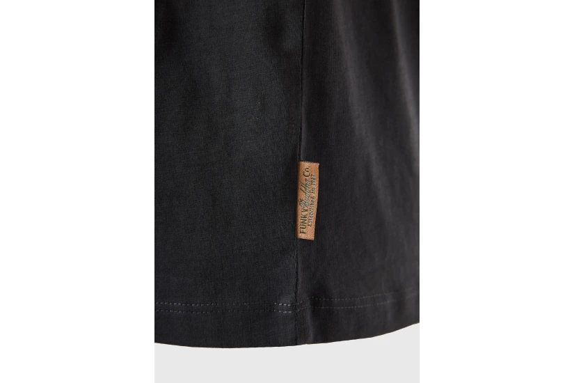 Funky Buddha The Basics Collection Γυναικείο Κοντομάνικο T-Shirt Ανθρακί