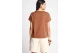 Funky Buddha The Basics Collection Γυναικείο Κοντομάνικο T-Shirt Καφέ