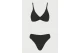 Funky Buddha Towel Pattern Γυναικείο Μαγιό Bikini Top Μαύρο