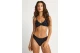 Funky Buddha Towel Pattern Γυναικείο Μαγιό Bikini Top Μαύρο