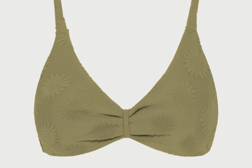 Funky Buddha Towel Pattern Μαγιό Bikini Top Γυναικείο (FBL013-103-16T-OLIVE)