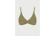 Funky Buddha Towel Pattern Γυναικείο Μαγιό Bikini Top Λαδί