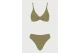 Funky Buddha Towel Pattern Γυναικείο Μαγιό Bikini Top Λαδί