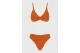 Funky Buddha Towel Pattern Γυναικείο Μαγιό Bikini Top Πορτοκαλί