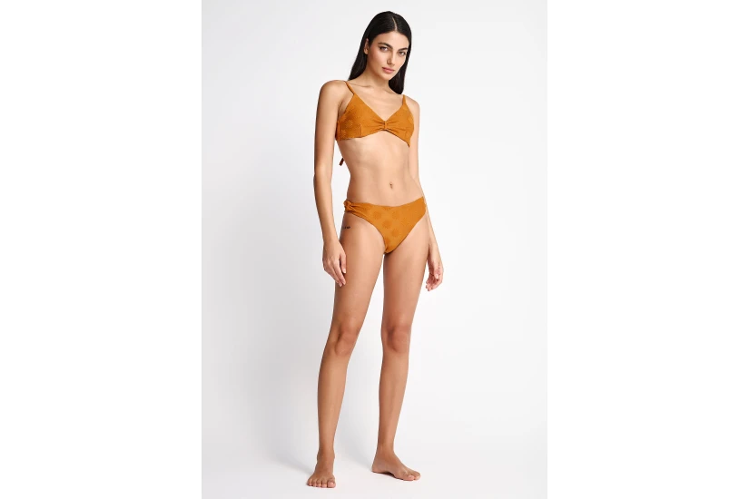 Funky Buddha Towel Pattern Γυναικείο Μαγιό Bikini Top Πορτοκαλί