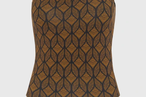 Funky Buddha Μαγιό Ολόσωμο Γυναικείο (FBL013-104-16-BLACK)