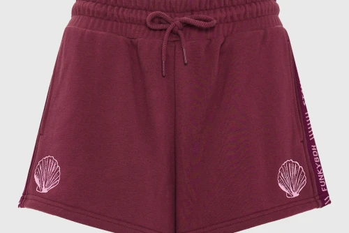 Funky Buddha Loose Σορτς Αθλητικό Γυναικείο (FBL013-105-03-BURGUNDY)