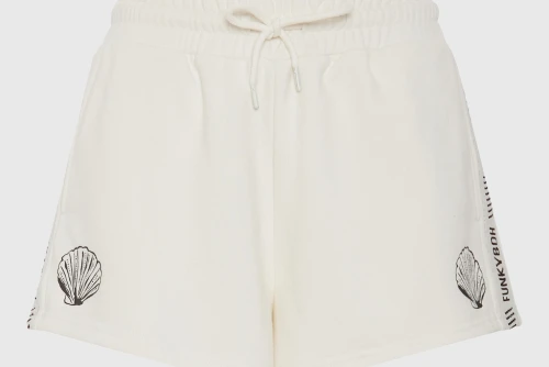 Funky Buddha Loose Σορτς Αθλητικό Γυναικείο (FBL013-105-03-OFF-WHITE)