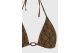Funky Buddha Γυναικείο Μαγιό Bikini Top Μαύρο, Καφέ