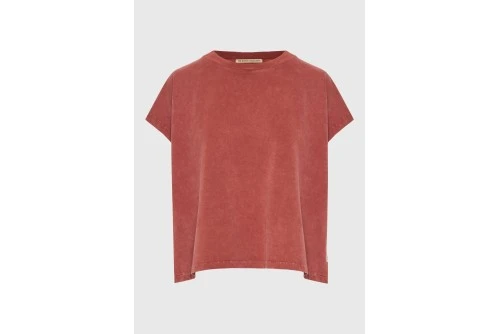 Funky Buddha Slit Sleeve T-Shirt Γυναικείο (FBL013-106-04-HENNA-BROWN)