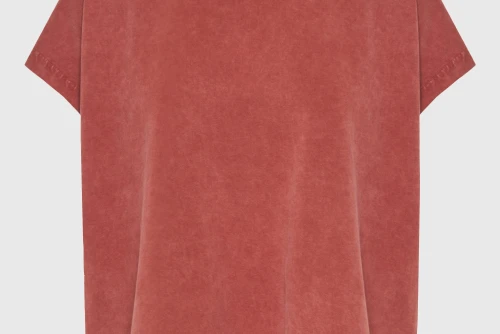 Funky Buddha Slit Sleeve T-Shirt Γυναικείο (FBL013-106-04-HENNA-BROWN)