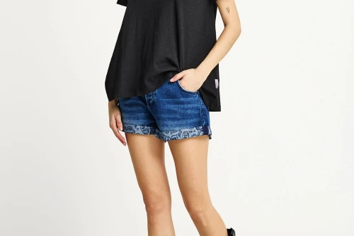 Funky Buddha The Basics Collection T-Shirt Γυναικείο (FBL013-107-04-BLACK)