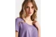 Funky Buddha The Basics Collection Γυναικείο Κοντομάνικο T-Shirt Λεβάντα