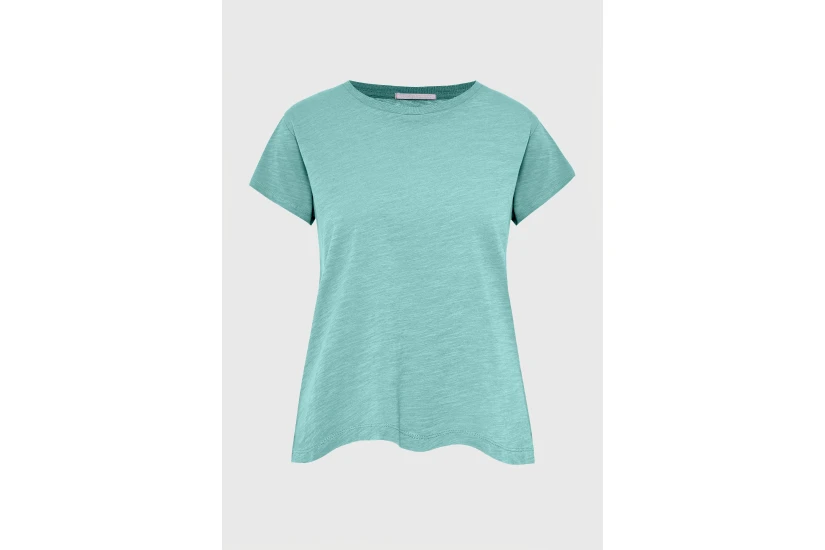 Funky Buddha The Basics Collection Γυναικείο Κοντομάνικο T-Shirt Βεραμάν