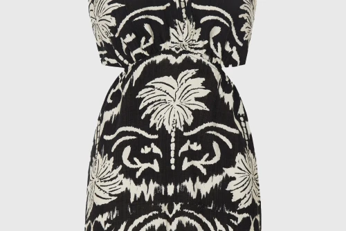 Funky Buddha Open Back Φόρεμα Mini Γυναικείο (FBL013-107-13-BLACK)