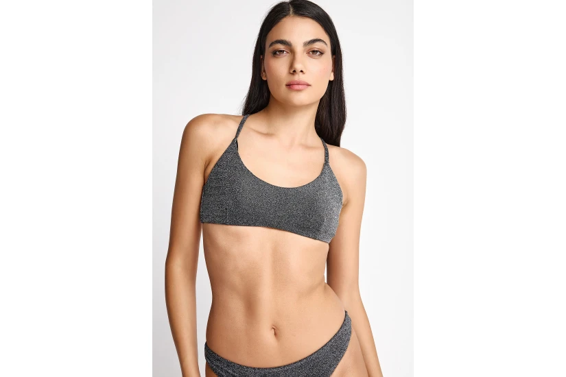 Funky Buddha Γυναικείο Μαγιό Bikini Top Ασημί