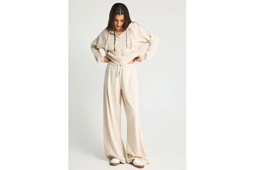 Funky Buddha Flare Fit Παντελόνι Φόρμας Γυναικείο (FBL013-108-02-CLOUD-CREAM)