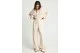 Funky Buddha Flare Fit Γυναικείο Παντελόνι Φόρμας Εκρού