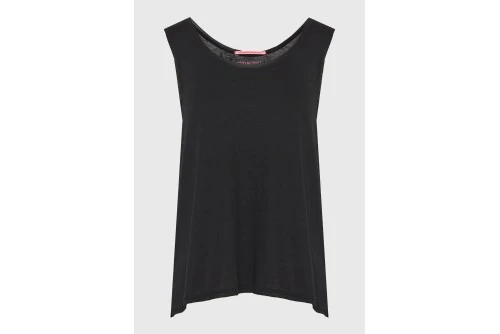 Funky Buddha Cotton Μπλούζα Αμάνικη Γυναικεία (FBL013-108-04-BLACK)