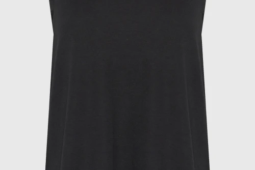Funky Buddha Cotton Μπλούζα Αμάνικη Γυναικεία (FBL013-108-04-BLACK)
