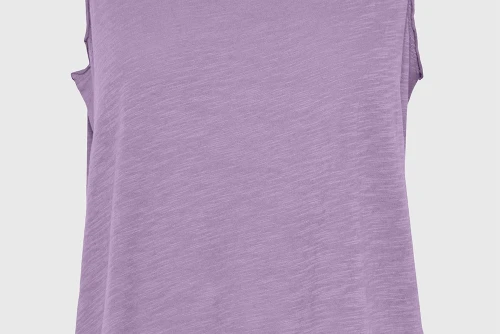 Funky Buddha Cotton Μπλούζα Αμάνικη Γυναικεία (FBL013-108-04-DUSTY-LAVENDER)