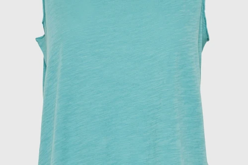 Funky Buddha Cotton Μπλούζα Αμάνικη Γυναικεία (FBL013-108-04-GREEN-LAKE)