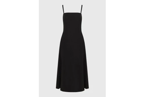 Funky Buddha Φόρεμα Midi Γυναικείο (FBL013-108-13-BLACK)