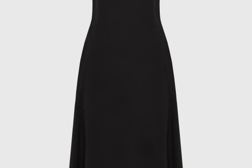 Funky Buddha Φόρεμα Midi Γυναικείο (FBL013-108-13-BLACK)