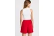 Funky Buddha Γυναικείο Αμάνικο Crop Top Λευκό