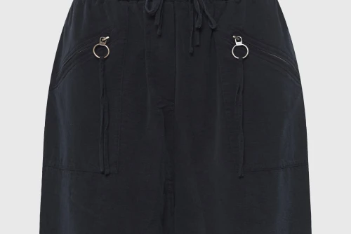 Funky Buddha Lyocell  Σορτς Casual Γυναικείο (FBL013-110-03-BLACK)