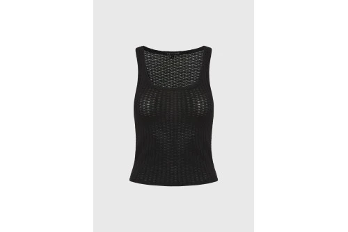 Funky Buddha Rib Μπλούζα Αμάνικη Γυναικεία (FBL013-110-17-BLACK)