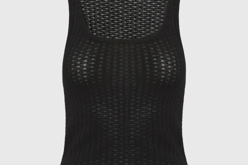 Funky Buddha Rib Μπλούζα Αμάνικη Γυναικεία (FBL013-110-17-BLACK)