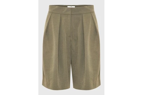 Funky Buddha Βερμούδα Casual Με Πιέτες Γυναικεία (FBL013-111-03-KHAKI)
