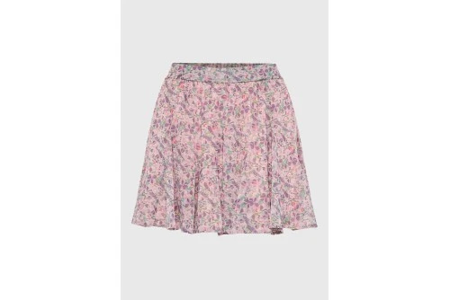 Funky Buddha Floral Φούστα Mini Γυναικεία (FBL013-111-14-LILAC)