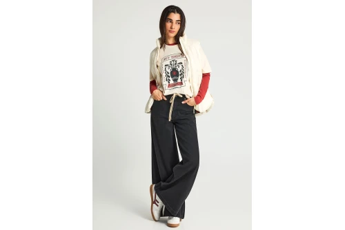 Funky Buddha Μπουφάν Αμάνικο Γυναικείο (FBL013-112-01-CLOUD-CREAM)