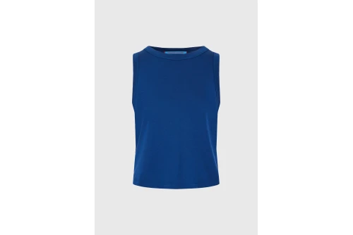Funky Buddha The Basics Collection Viscose Μπλούζα Αμάνικη Γυναικεία (FBL013-112-04-TWILIGHT-BLUE)