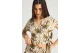 Funky Buddha Γυναικείο Κοντομάνικο Cropped Top Εκρού, Πράσινο, Διάφορα Χρώματα