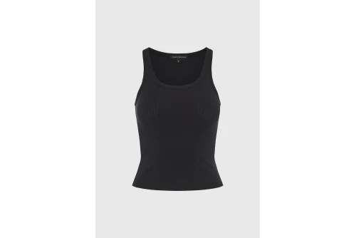 Funky Buddha Rib Μπλούζα Αμάνικη Γυναικεία (FBL013-113-17-BLACK)