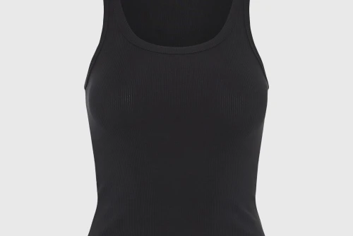 Funky Buddha Rib Μπλούζα Αμάνικη Γυναικεία (FBL013-113-17-BLACK)