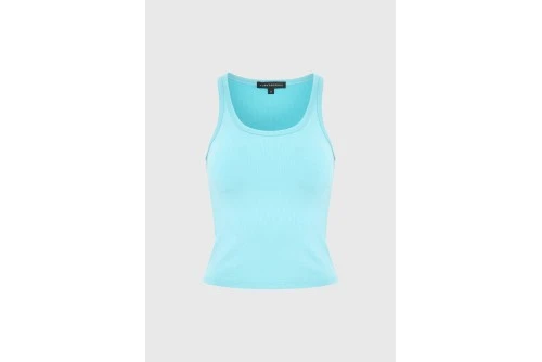 Funky Buddha Rib Μπλούζα Αμάνικη Γυναικεία (FBL013-113-17-RETRO-BLUE)
