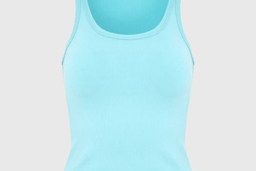 Funky Buddha Rib Μπλούζα Αμάνικη Γυναικεία (FBL013-113-17-RETRO-BLUE)