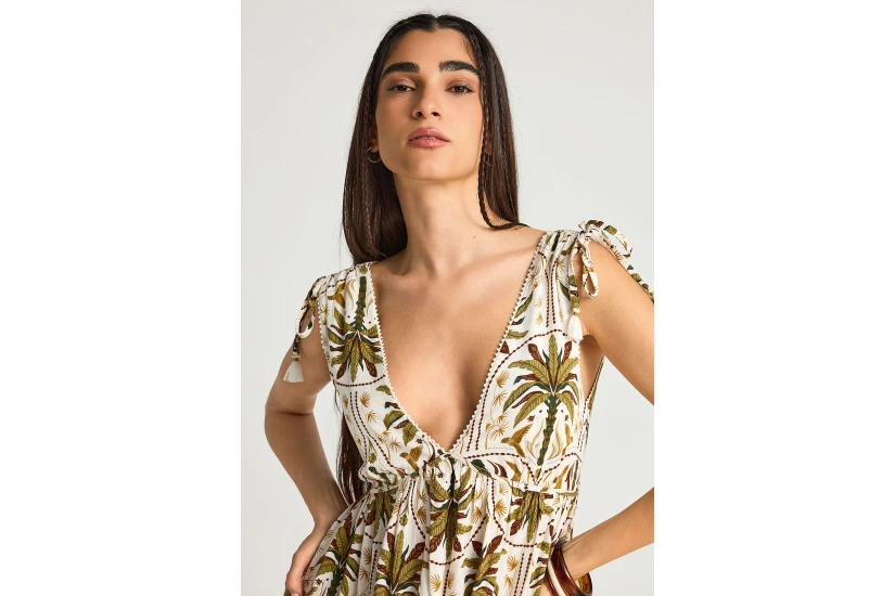 Funky Buddha Γυναικείο Φόρεμα Maxi Εκρού, Διάφορα Xρώματα
