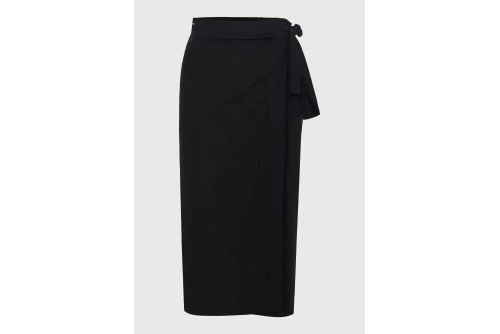 Funky Buddha Φούστα Μidi Γυναικεία (FBL013-114-14-BLACK)